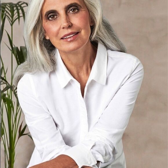 Red/Pink Cotton Button Down Shirt, NWOT Sz 6 - Picture 7 of 7